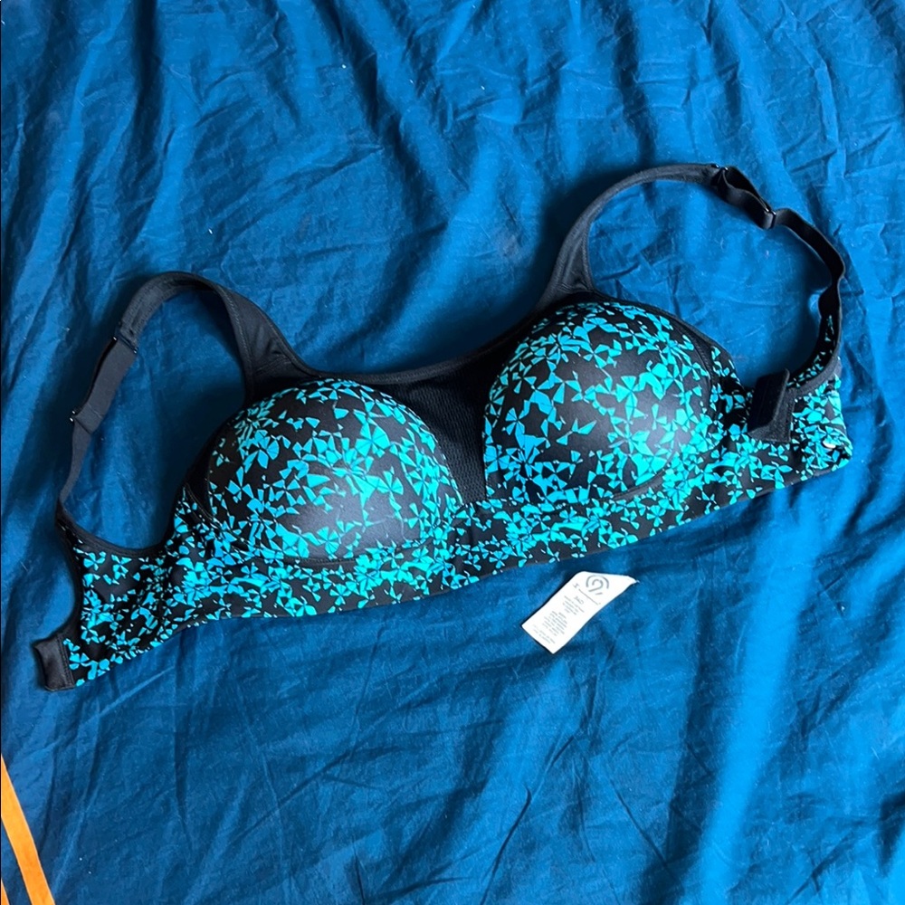 C9 by Champion Black and Teal Sports Bra